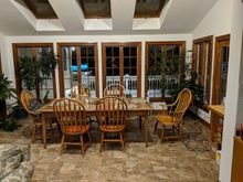 finished eating area.