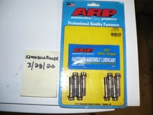 New ARP rod bolts