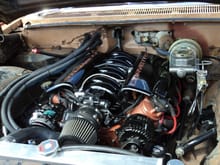 as seen here in the 60 Impala's engine bay.