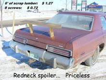 Red Neck Rear Spoiler