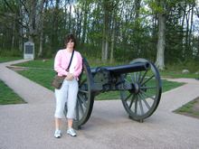 Chris at Eternal Flame Memorial Gettysburg.JPG