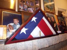 Dad&#39;s flag case display