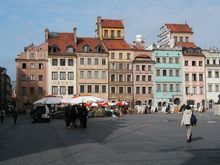 Old Town Warsaw after it was rebuilt