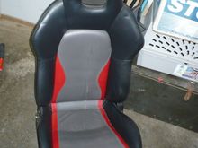 Driver's side - seatback fully upright - not clean