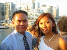 In front of the CN Tower