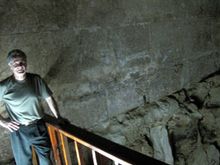641 Larry in the burial chamber.JPG