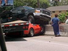 Squished Corvette by 2 cars.jpg
