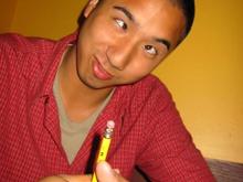 Bubbz..Roger with a pearl stuck in his nose