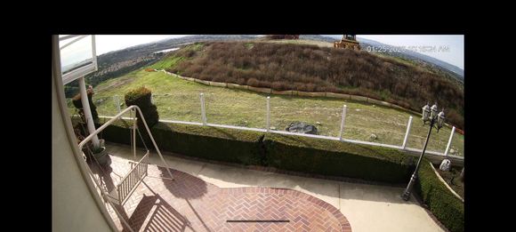 1-25-2026.  CA behind house.