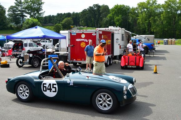 Making his way to false grid for race 2 on Saturday 