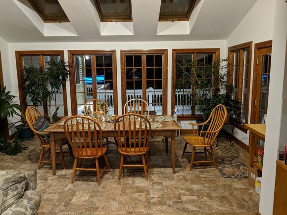 finished eating area.
