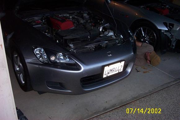 Finished product on Raj's car
