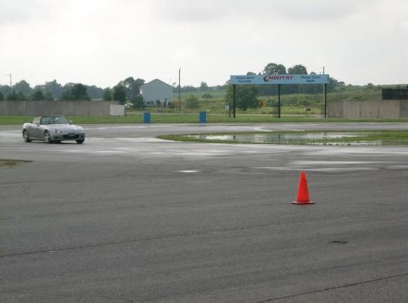 Julie @ Mosport skid pad