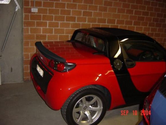 Smart with black spoiler