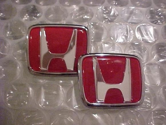 JDM red Honda badge set.JPG