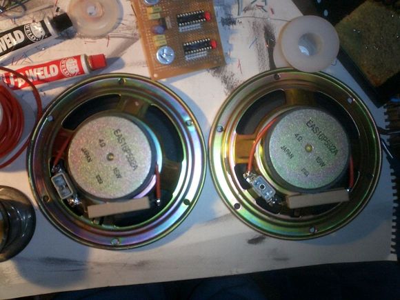 Stock Speakers with Resiter Mod