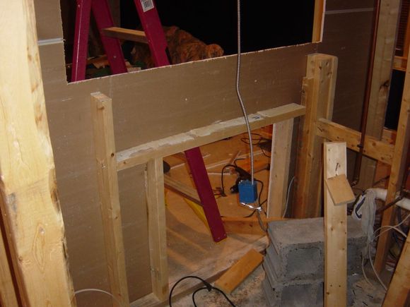 Framing for fireplace