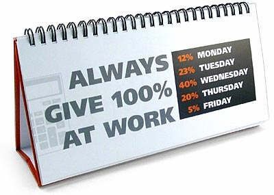 100% at work