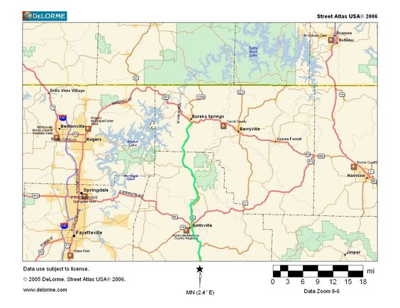Huntsville, AR to Eureka Springs