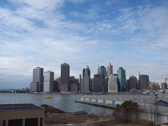 Lower Manhattan Financial District -- from Brooklyn Heights