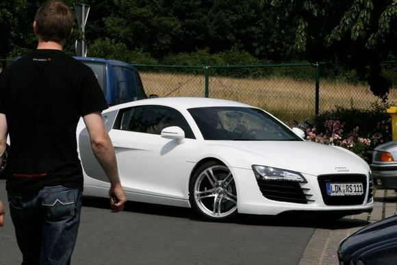 New R8 - being parked rather than driven