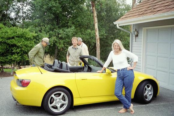 David's car, Marvin,David,Stavros &amp; Joni.jpg