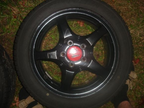 Powder coated wheels and Dakota 315.JPG