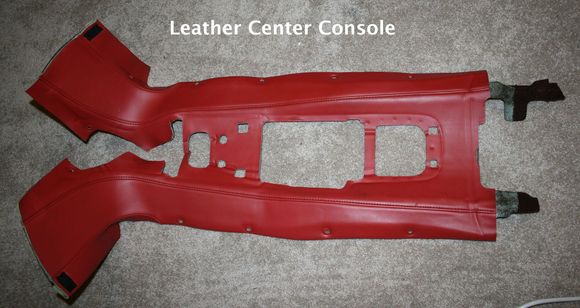 Leather Center Consol