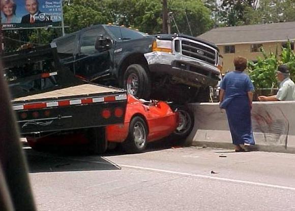 Squished Corvette by 2 cars.jpg