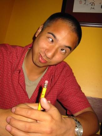 Bubbz..Roger with a pearl stuck in his nose