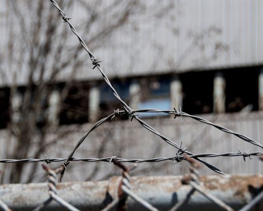 Barbed wire...  Probably original?