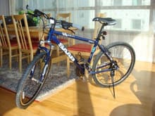 My SAAB 9.5 AERO bicycle