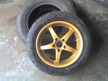 Wheel outer.  Prismatic Gold powdercoat.