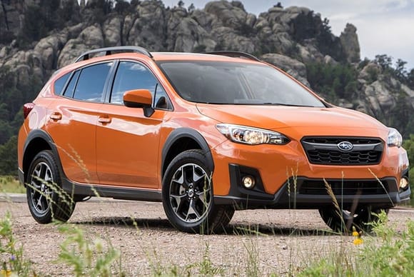 New Subaru Crosstreck (2019) in Orange.  Yes, orange.  I sometimes call it Pumpkin Spice.