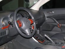 Complete interior with custom paint work.
Steering wheel / dash / waterfall / shifter / door panels