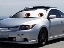 lol forgot i made this photo-edit of my car as a cars character.