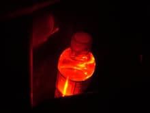 Rear door cupholder lit with Oznium SuperFlux