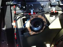 Replacement speaker, Alpine 6 1/2" Type-R Speaker with Custom Bracket.