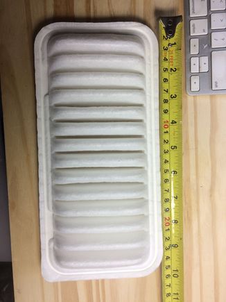This is the Air filter. I am not going this time cheap. Cost $14.88. Best quality! The air going into the pistons need to come in Volumes and to be clean from dust an other evaporative oils that can damage the interior combusting engine chambers operations. Also will improve my gas efficiency. Thank you.