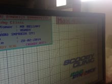 Here is the picture of the dyno results.
