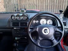 Interior with the Defi gauges fitted