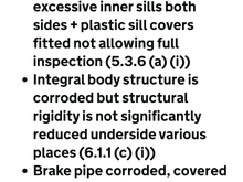 I don't want to be all doom and gloom either but going by its MOT history I'd get it up on a lift and inspect the underneath to see how bad the corrosion is first, it's had advisory after advisory for yrs for corrosion and Subaru's are prone to rust, it might be nowt to worry about but you don't want to chucking loads of money at a car that might turn out to be a rot box, not trying to alarm you or nowt sorry.
