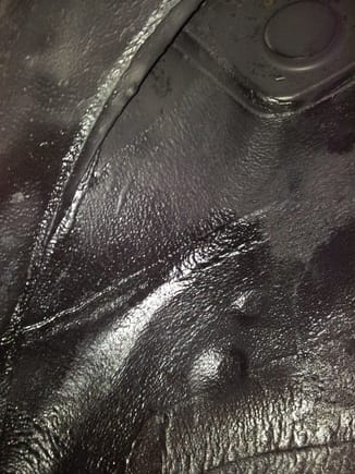 Under sealed and satin black top coat