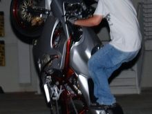 Scott. Blurry pic but damn...That bike was beautiful. I will never get over it :'(