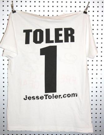 Toler team shirt back.