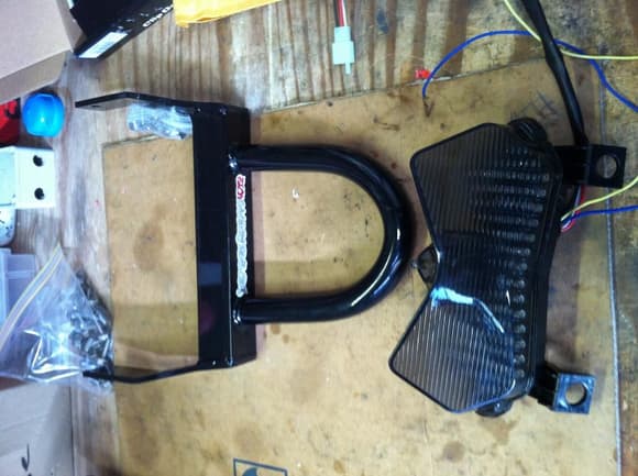 SI round bar and cheap eBay tail light to be customed