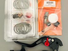 Caliper rebuild kits for the F4i calipers and rebuild kit for the master cylinder kit too.  
New levers as well.  