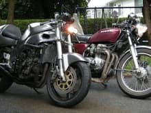 2 past projects.. a 98 gsxr750 and a 78cb550k