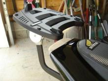 The Givi rack installed