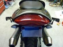 Saddlebag mounts rear view